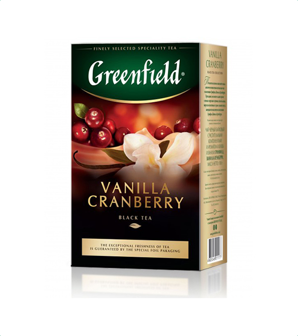 Greenfield листовой Vanila Cranberry 100г