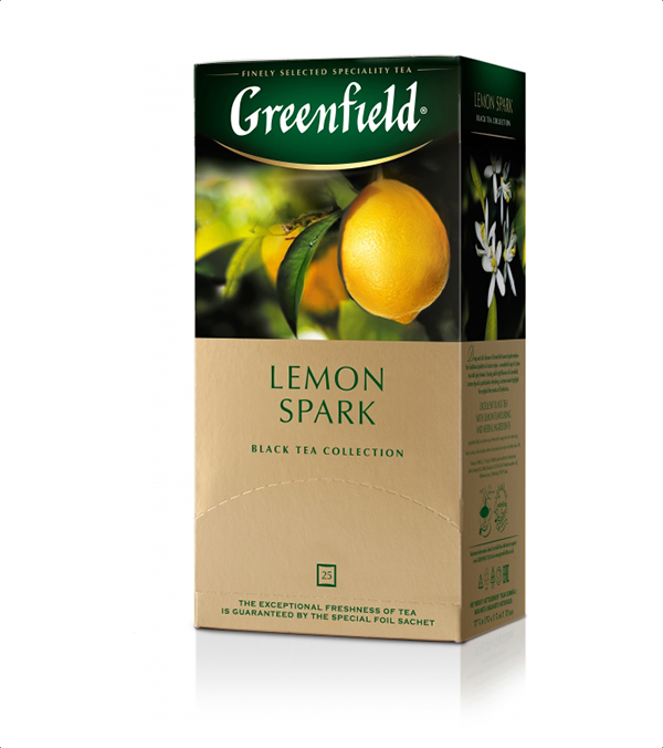Greenfield пакетированный Lemon Spark 25шт.